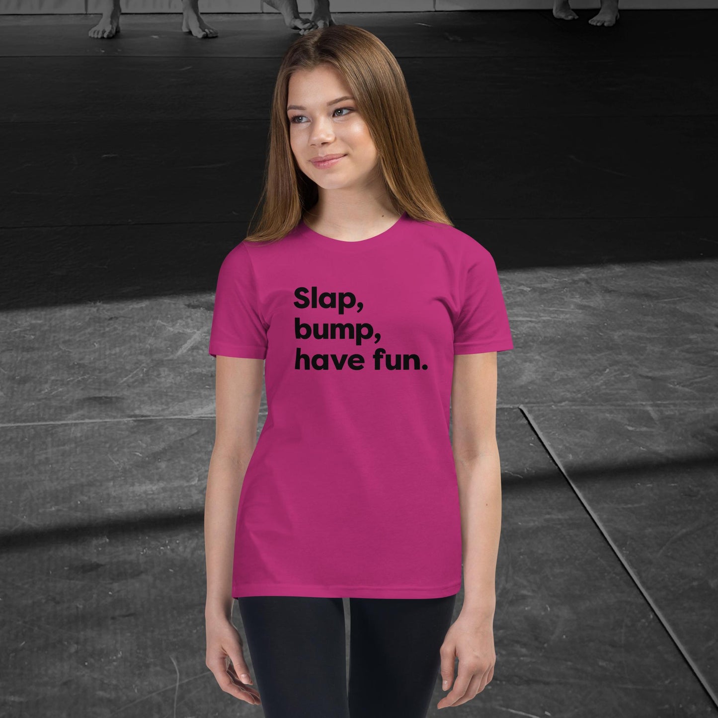 Slap, bump, have fun. Youth Short Sleeve T-Shirt