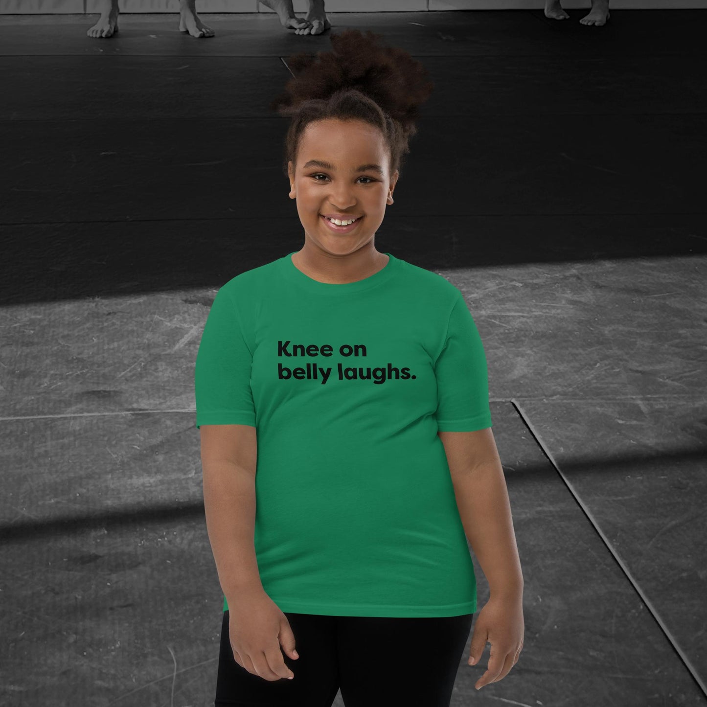Knee on belly laughs, Youth Short Sleeve T-Shirt