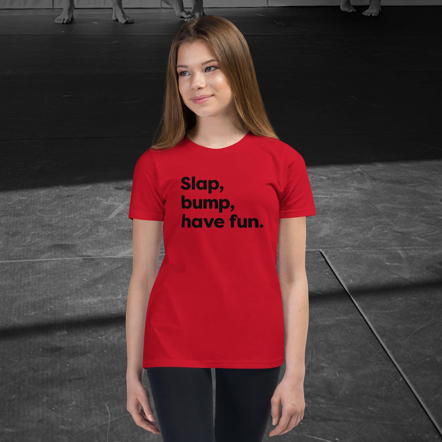 Slap, bump, have fun. Youth Short Sleeve T-Shirt