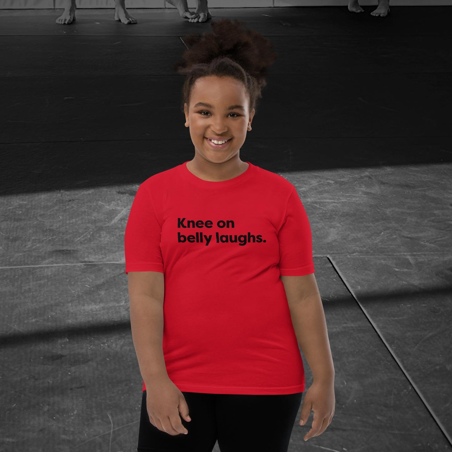 Knee on belly laughs, Youth Short Sleeve T-Shirt