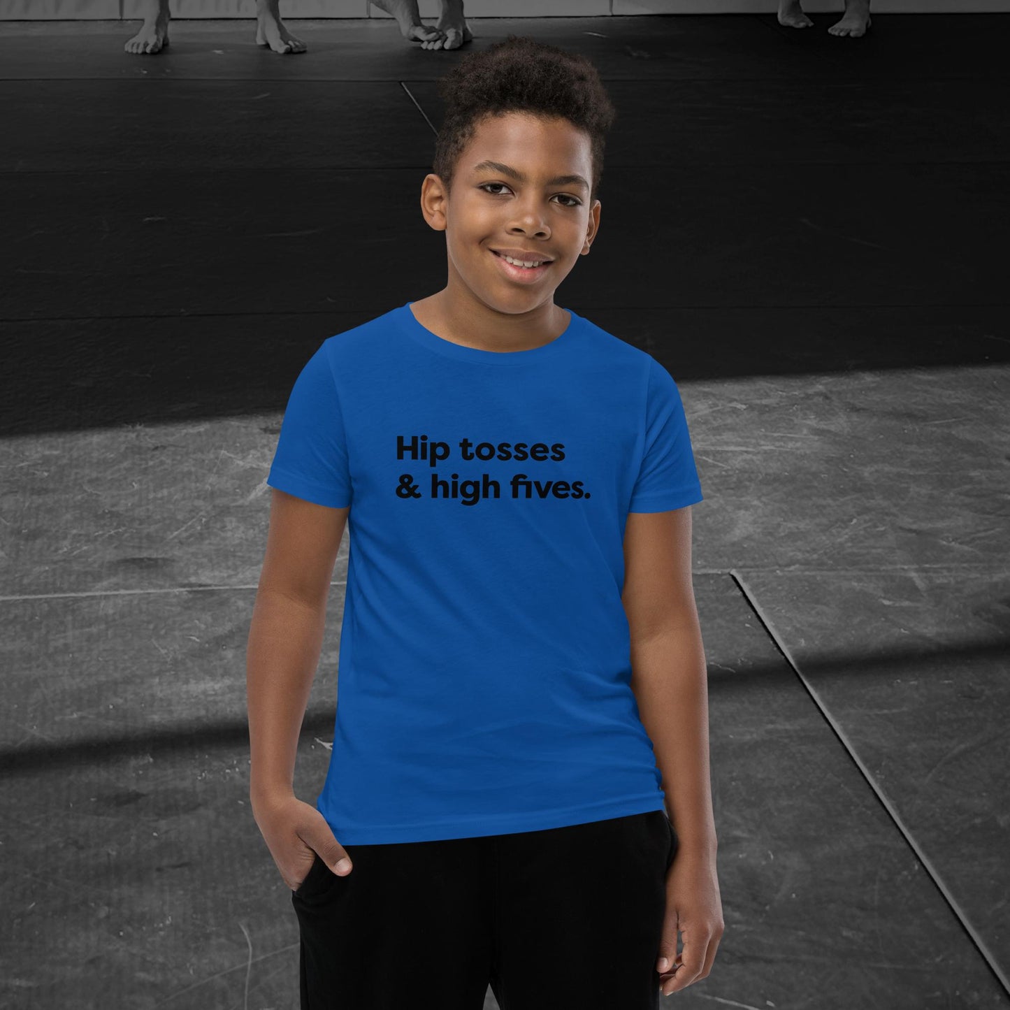 Hip tosses & high fives, Youth Short Sleeve T-Shirt