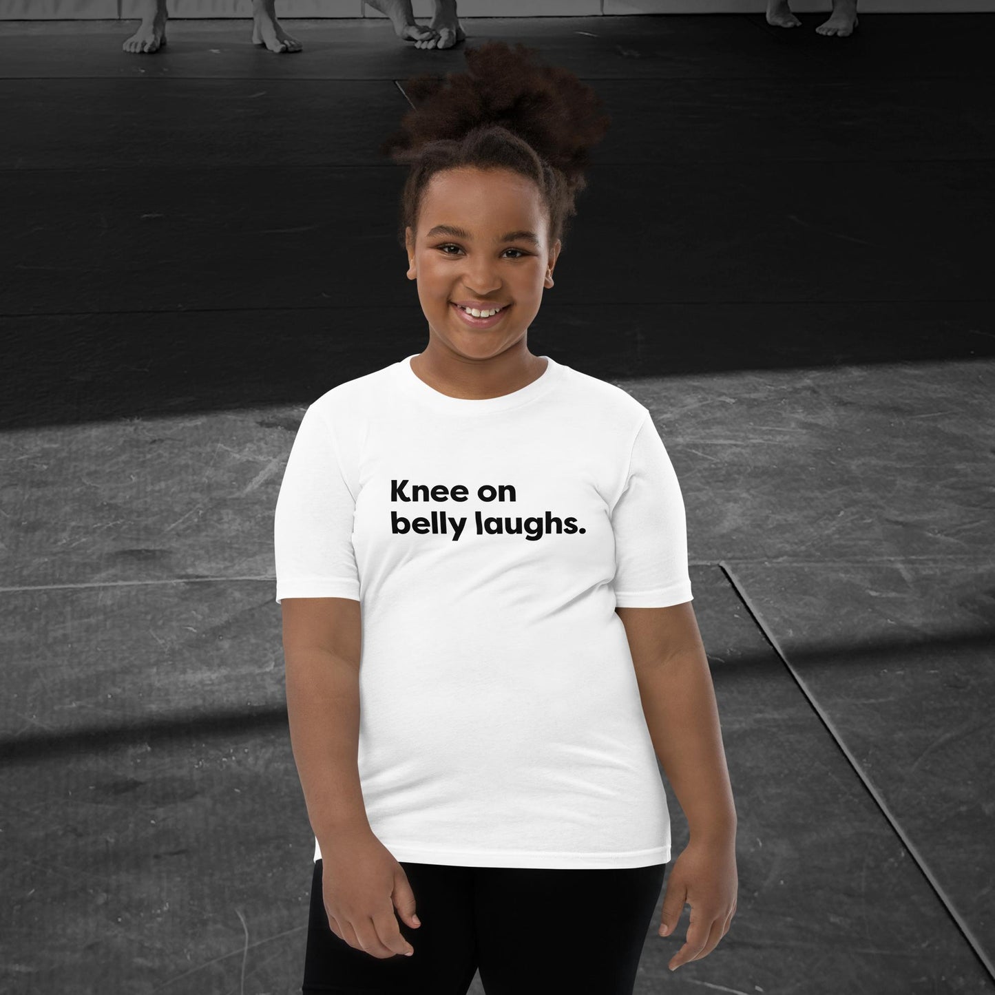Knee on belly laughs, Youth Short Sleeve T-Shirt