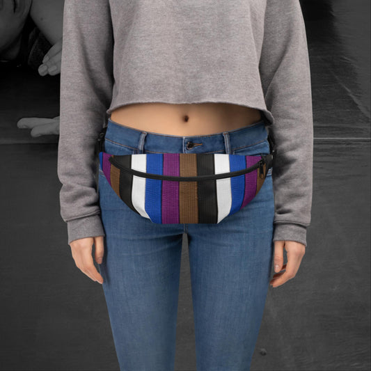Stripes & Belts, All-over Print Fanny Pack