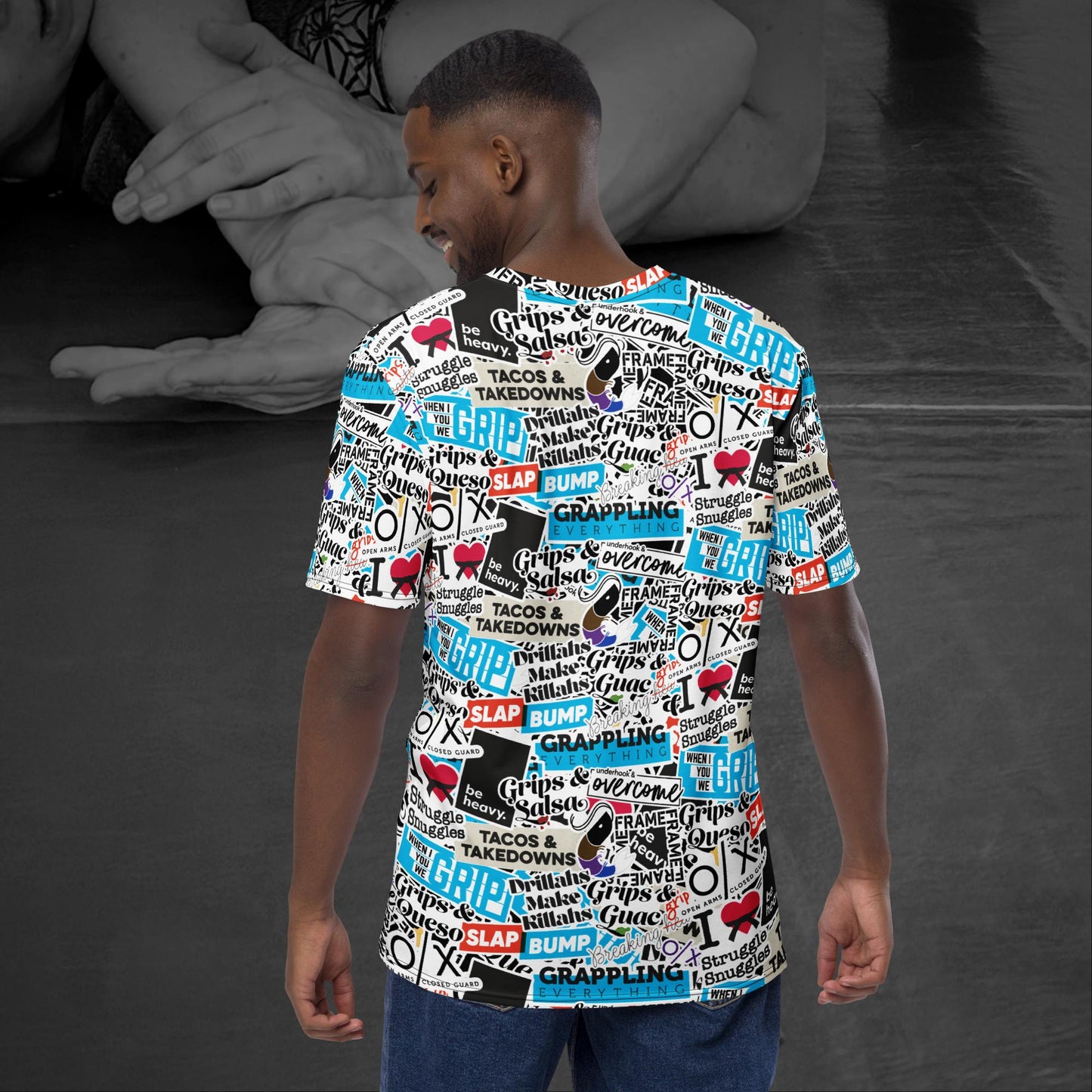 Sticker Bomb, Unisex All-over Print t-shirt