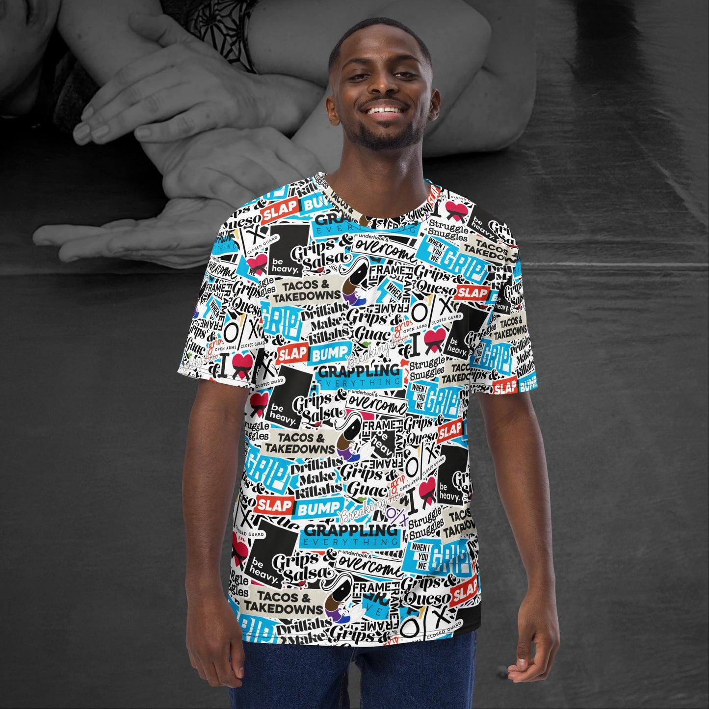 Sticker Bomb, Unisex All-over Print t-shirt