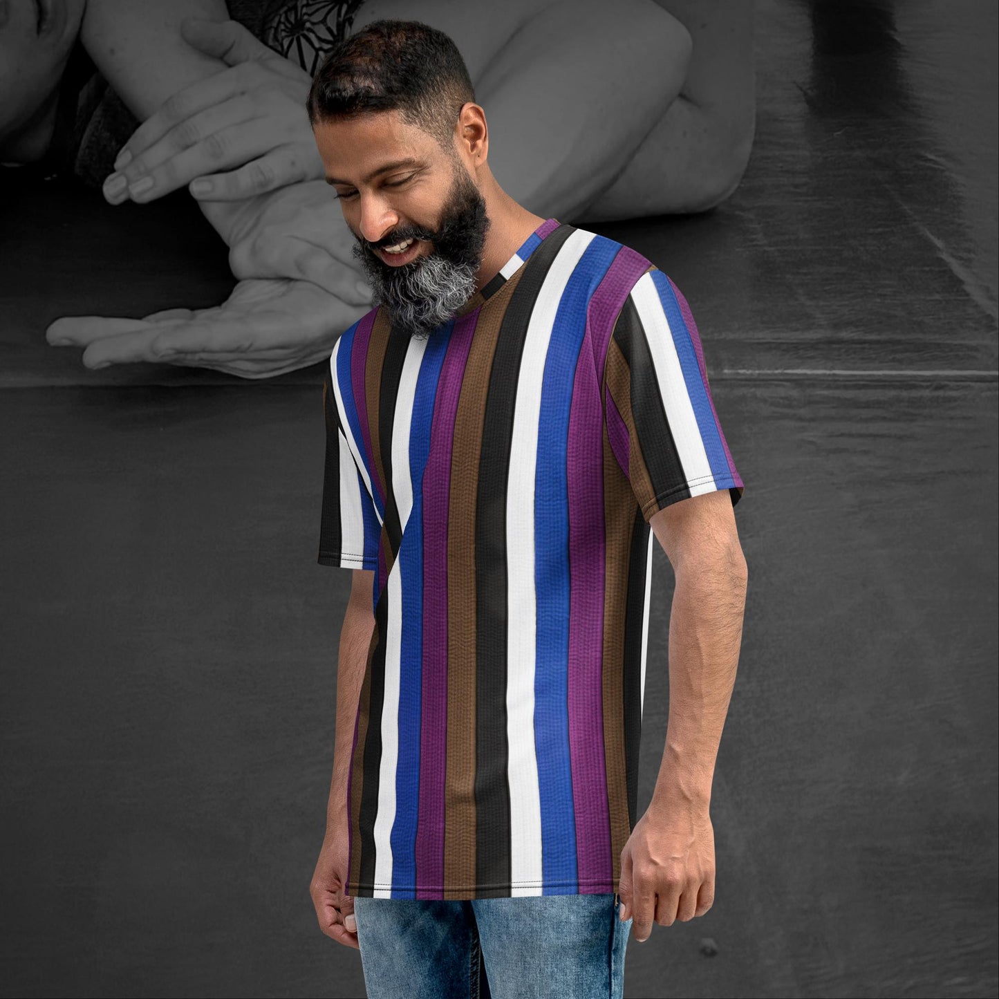 Stripes & Belts, Unisex All-over Print t-shirt