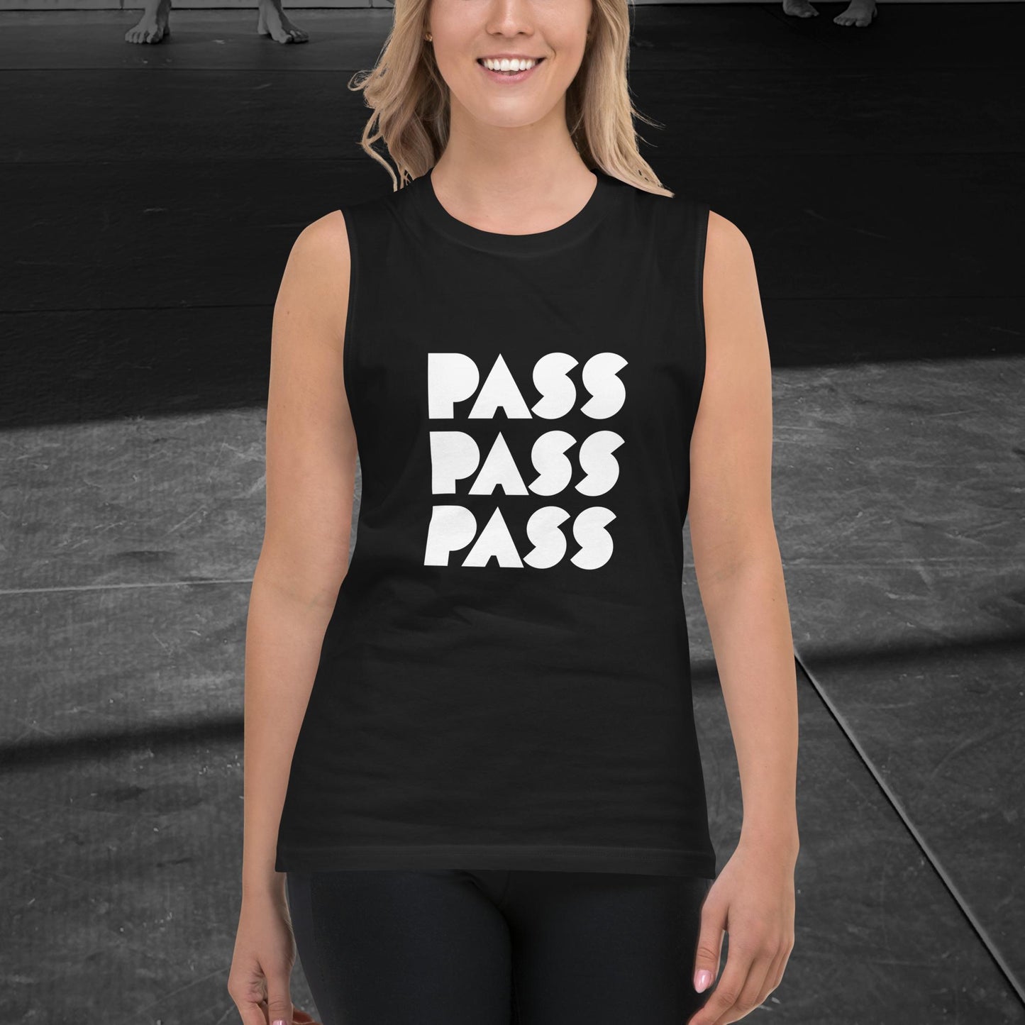 PASS PASS PASS, Unisex Muscle Shirt