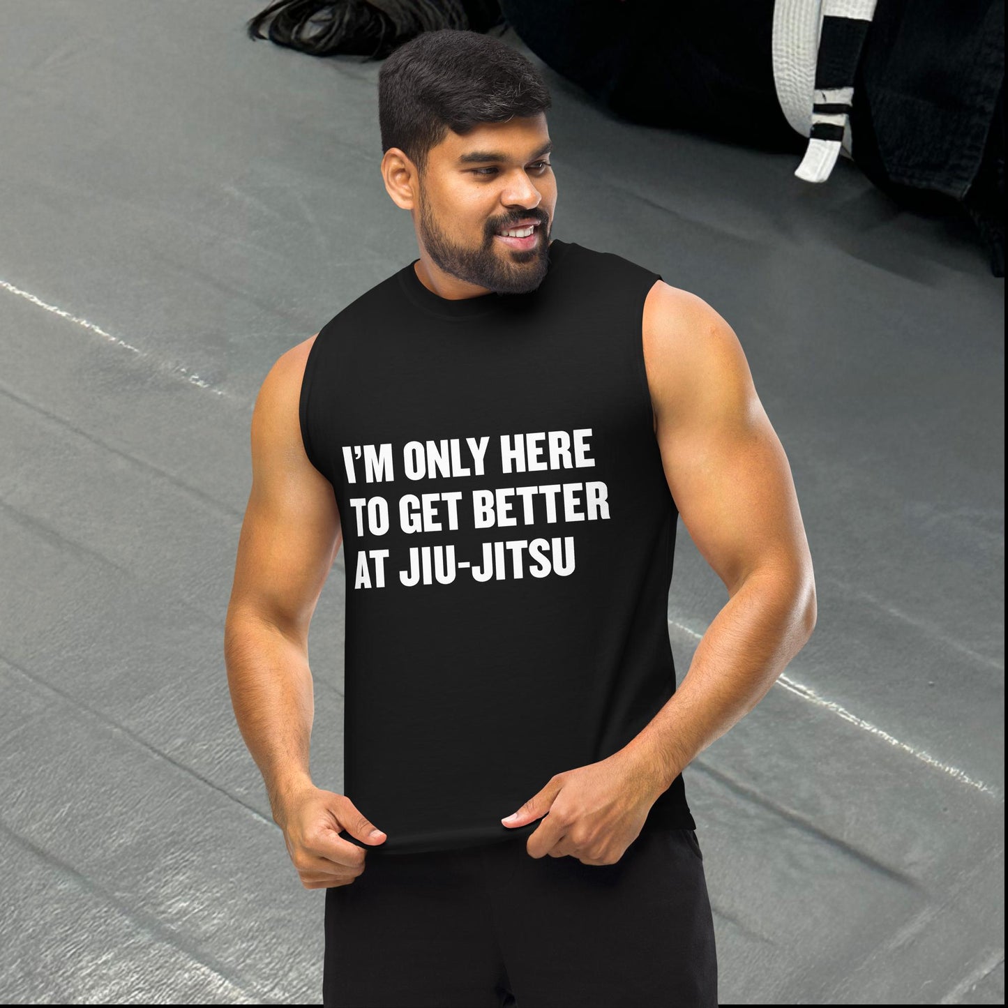 Here for the Gains, Muscle Shirt