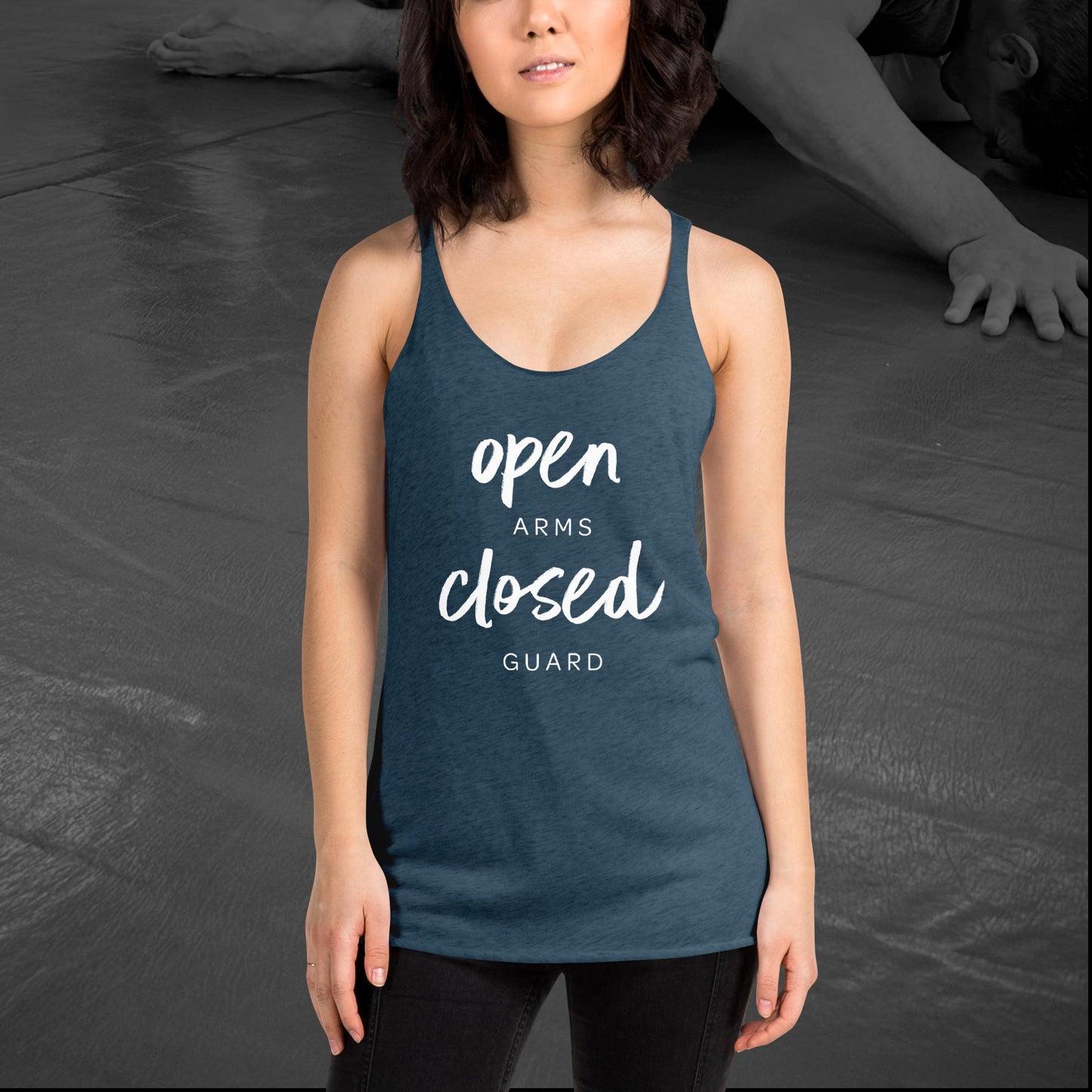 Open Arms, Closed Guard, Women's Racerback Tank