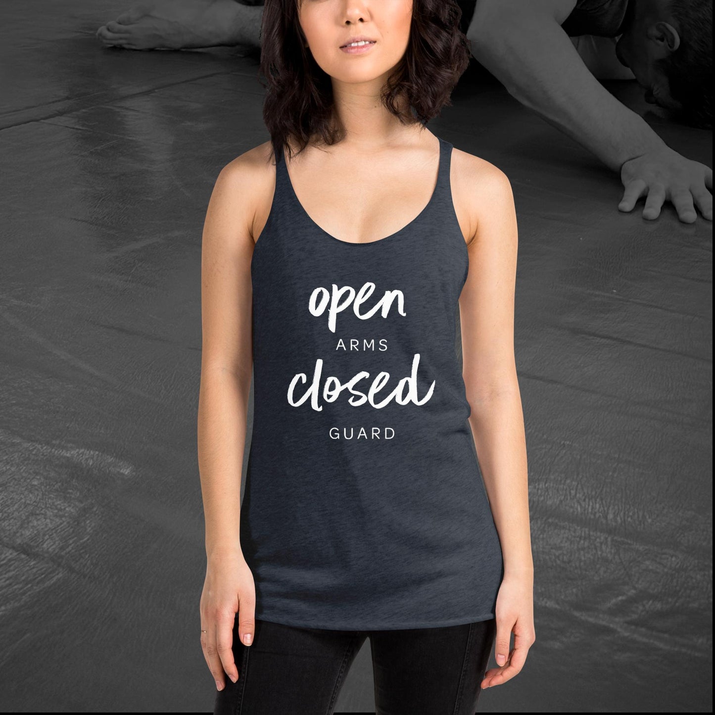 Open Arms, Closed Guard, Women's Racerback Tank