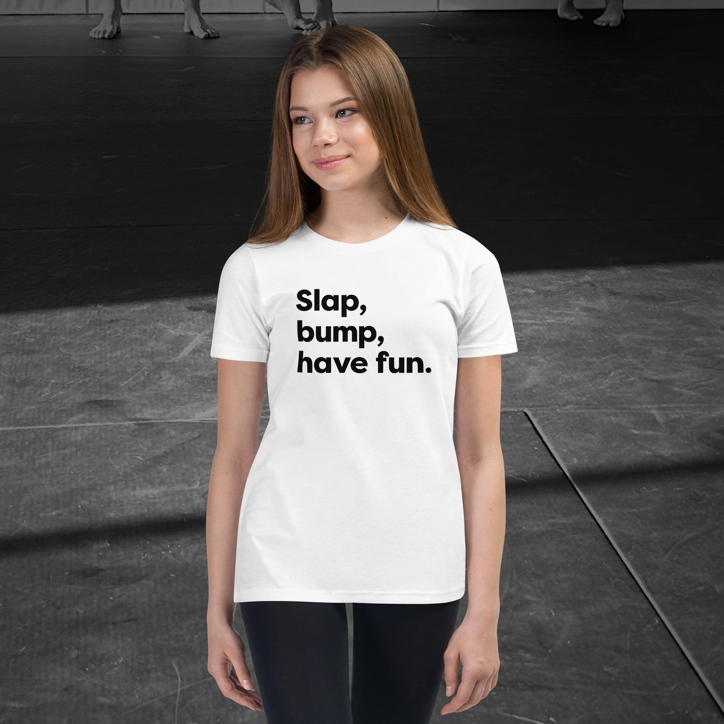 Slap, bump, have fun. Youth Short Sleeve T-Shirt